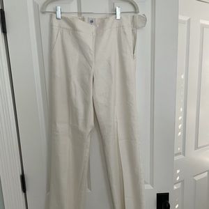 Cabi White Linen Slacks